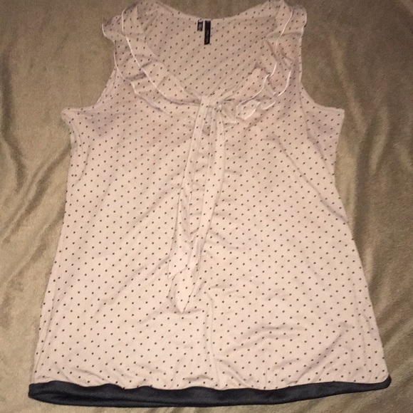 Maurices Tops - Maurices Polka Dot Ruffle Double Layer Top